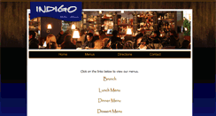 Desktop Screenshot of menus.indigowa.com