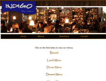 Tablet Screenshot of menus.indigowa.com